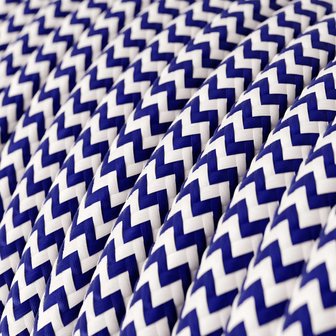 Strijkijzersnoer ThatsCreatief+ ZigZag blauw-wit detail