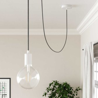 Strijkijzersnoer ThatsCreatief+ ZigZag zwart-wit hanglamp