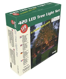 Boomverlichting set - 63 meter met 420 lampen - Warm wit doos