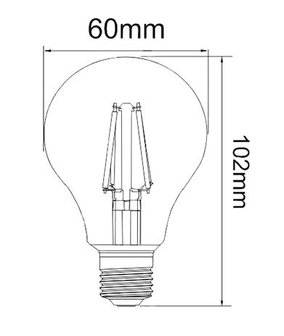 LED Filament peer contour