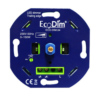 ECODIM.04 Led dimmer universeel 0-150W fase Afsnijding (RC) | Basic