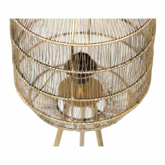 Tafellamp Marbella - &oslash;26x65 - Goud Metaal onderkant kap