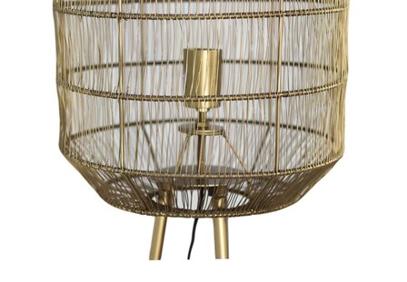 Vloerlamp Marbella - &oslash;40x158 - Goud Metaal onderkant