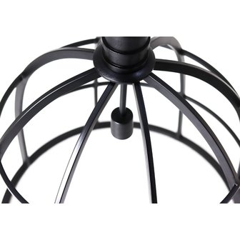 Hanglamp IRON &oslash;60x70 zwart metaal bovenkant