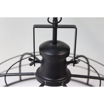Hanglamp Crown | &oslash;60x43 | Zwart Metaal bovenkant