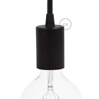 Lampfitting cilindrisch E27 | Zwart