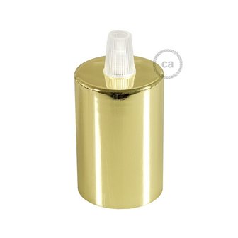 Lampfitting cilindrisch E27 | goud