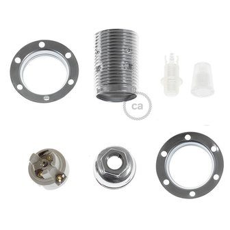 Industri&euml;le lampfitting E14 | Zilver ECO