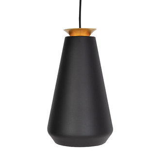 Moderne hanglamp met 3 pendels | Zwart met Goud