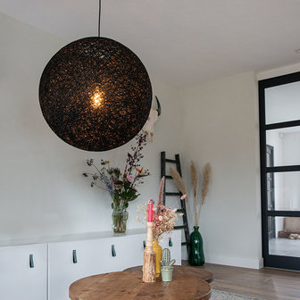 Ronde Hanglamp Zwart | XL 60 cm