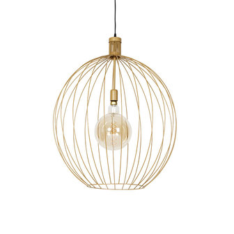 Design hanglamp goud 70 cm - Wire Dos