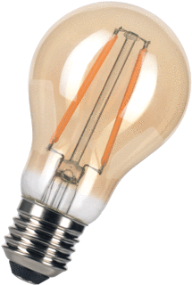 LED Filament Lamp E27 8W 2200K Gold | Dimbaar