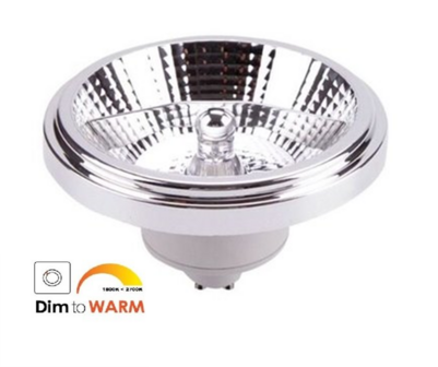 AR111 GU10 Led Spot 9W (680 Lumen) 1800-3000K Dim to warm