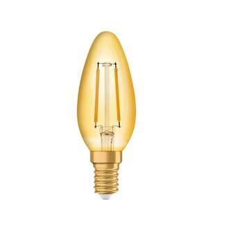 LED Filament Kaarslamp E14 2W 2200k GOLD