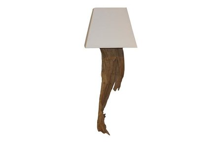 Wandlamp Root Excl. kap  Blank Teak