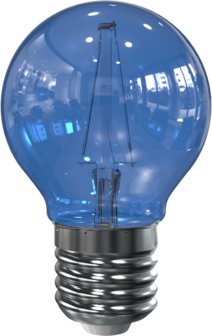 LED Filament kleine bol E27 2W Blauw (G45)