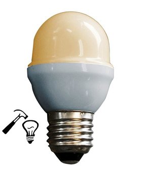 LED Lamp Deco Kleine Bol 1W G45 Warm Wit Extra Sterk