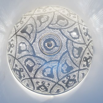 Plafonniere Filigrain Large Silver Zenza