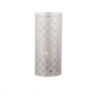 Wandlamp Cylinder Fan Large Silver Zenza uit