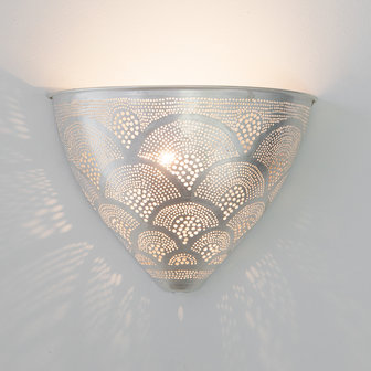 Wandlamp Egg Fan Silver Zenza