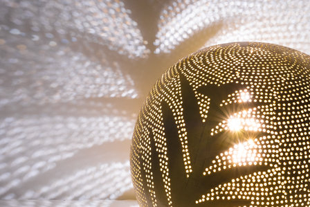 Ball Leaf Small Gold Zenza Tafellamp detail