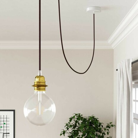 Strijkijzersnoer ThatsCreatief+ bordeaux rood hanglamp