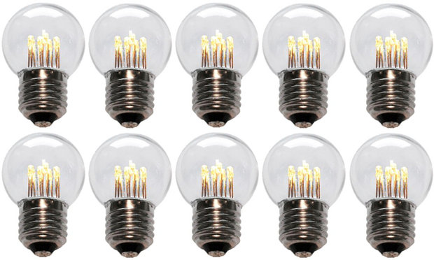 Huh Rusteloos accessoires 10 stuks LED Lamp E27 1W G45 Warm-wit 2400K - ThatsLed.nl - Unieke  kwaliteit led verlichting
