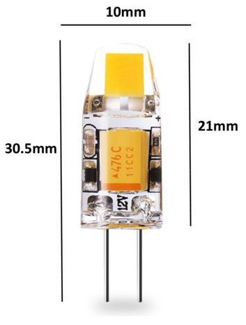 G4 MINI LED Lamp 0.5W 2700K 50 Lumen | Vervangt 5W 