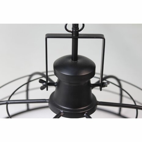 Hanglamp Crown | ø60x43 | Zwart Metaal bovenkant