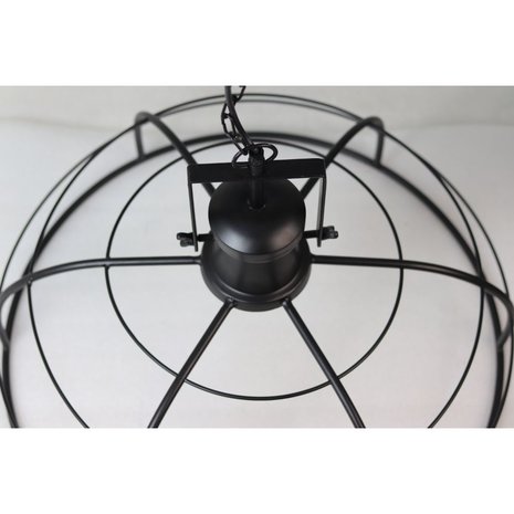 Hanglamp Crown | ø60x43 | Zwart Metaal bovenkant kap