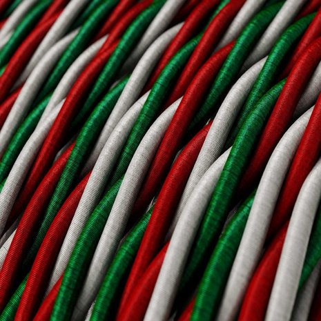 strijkijzersnoer italiaanse vlag ingezoomd