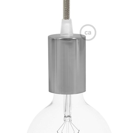 Lampfitting cilindrisch E27 | Metaal (licht)