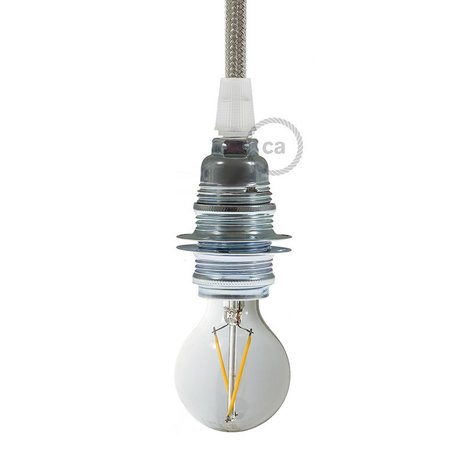 Industriële lampfitting E14 | Zilver ECO