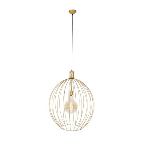 Design hanglamp goud 70 cm - Wire Dos