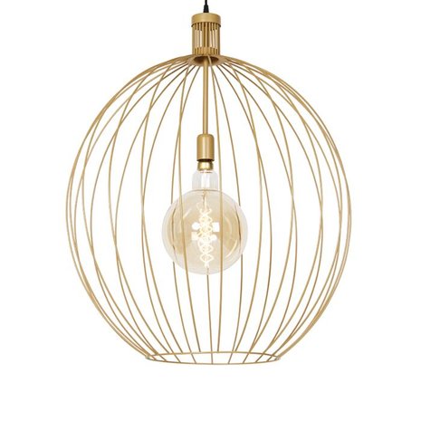 Design hanglamp goud 70 cm - Wire Dos