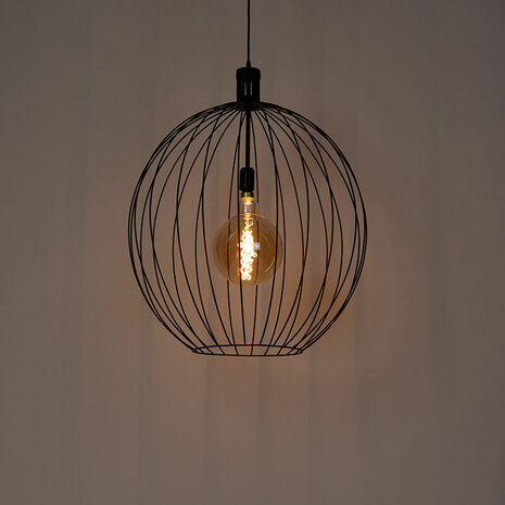 Design hanglamp zwart 70 cm - Wire Dos