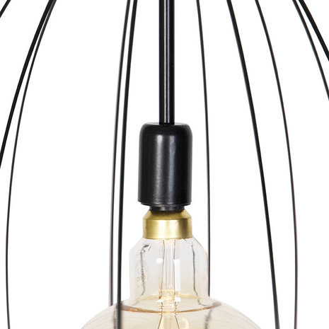 Design hanglamp zwart 70 cm - Wire Dos