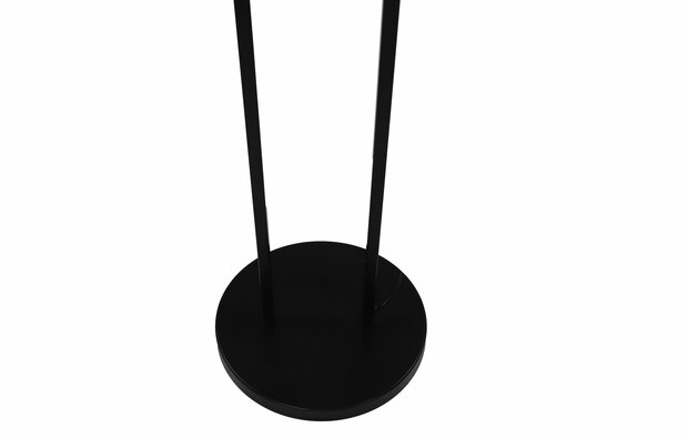 Staande vloerlamp Zwart - 150 cm - Metaal 