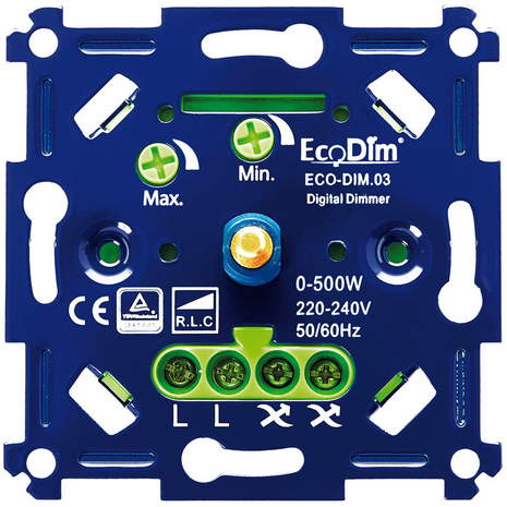 ECODIM LED Dimmer 0-500 Watt | Fase Afsnijding