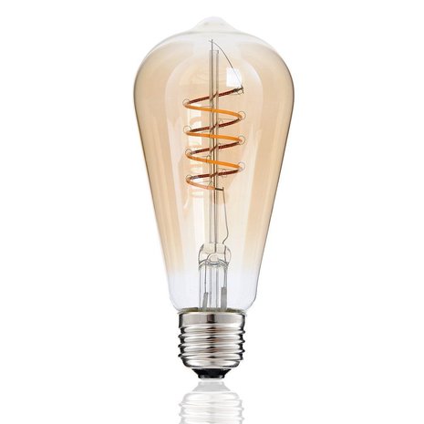 ST64 gedraaid filament led lamp