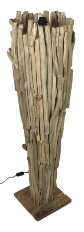 Staande Lamp Teak Onbehandeld 130 Cm