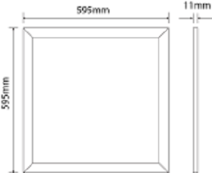 LED Paneel 60x60Cm 25W RGB 