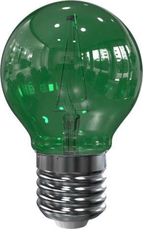 LED Filament kleine bol E27 2W Groen (G45)