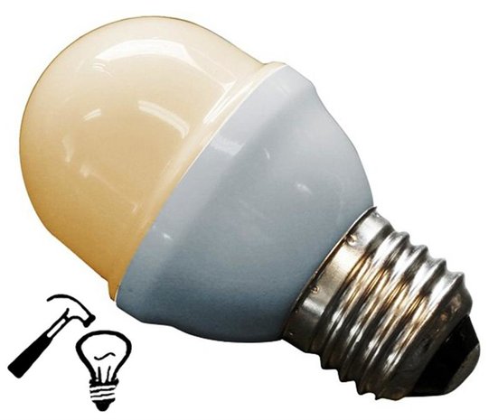 LED Lamp Deco Kleine Bol 1W G45 Warm Wit Extra Sterk