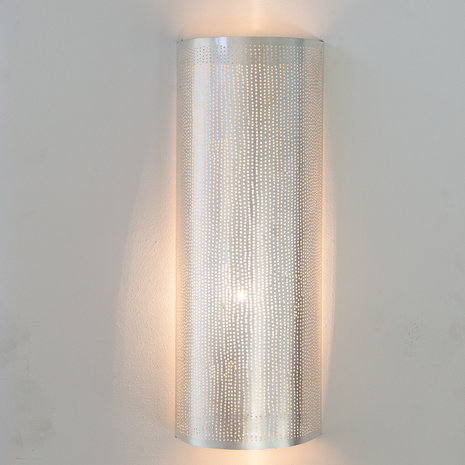 Wandlamp Cylinder Filisky Large Silver Zenza