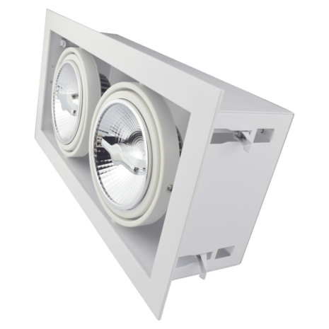 Led inbouw spot armatuur - 2x AR111 | - Unieke kwaliteit led verlichting