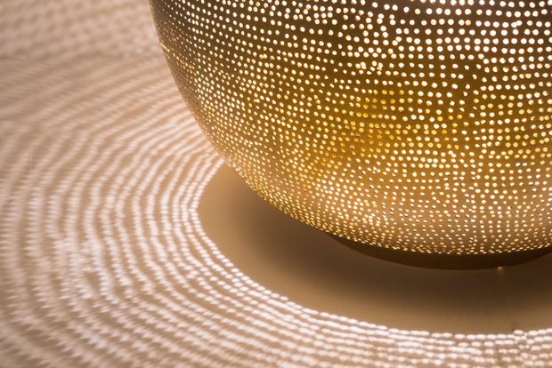 Ball Filisky Medium Gold Zenza Tafellamp detail