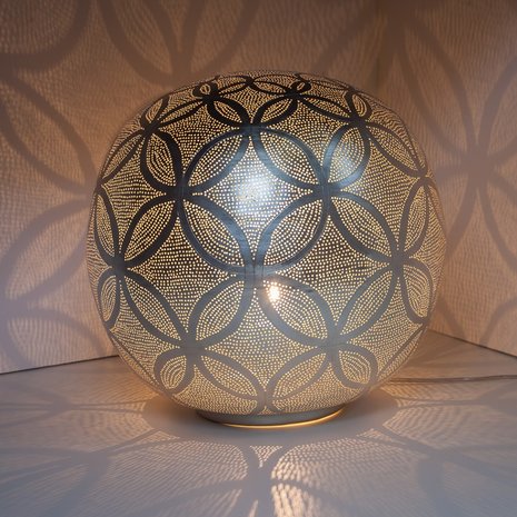 Ball Circles XL Silver Zenza Tafellamp