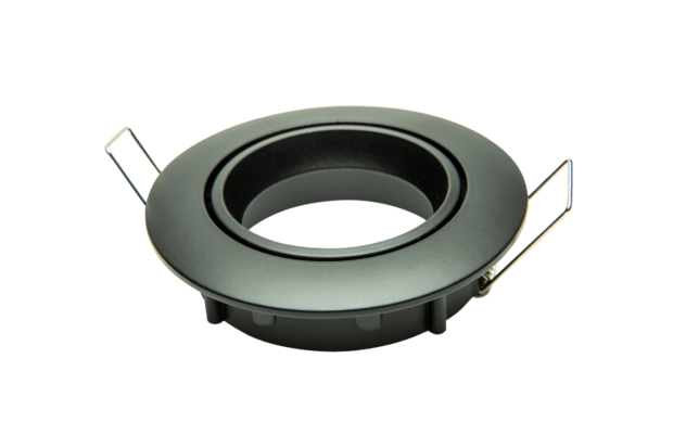 Led inbouwspot armatuur 50mm zwart richtbaar