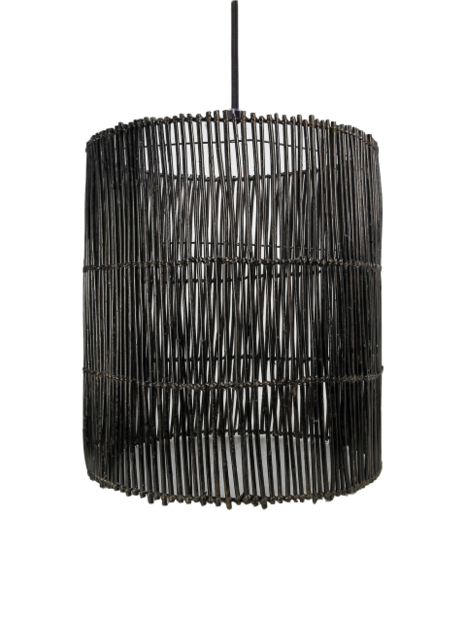 Hanglamp Rotan - &oslash;50x56 cm - Black Wash